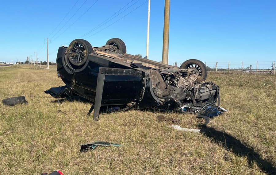 Urdinarrain: un joven sufrió lesiones leves tras un vuelco en Ruta Provincial Nº 20 - imagen de origen