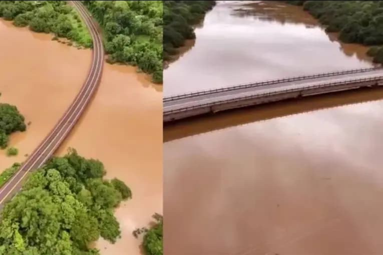 El río Paraná sigue creciendo en Misiones