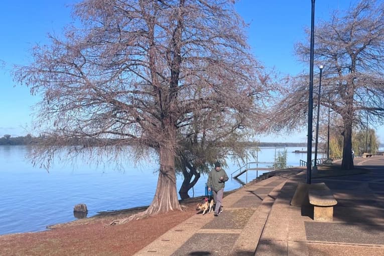 El río Uruguay también refleja altos niveles en el puerto de Concordia - imagen de origen
