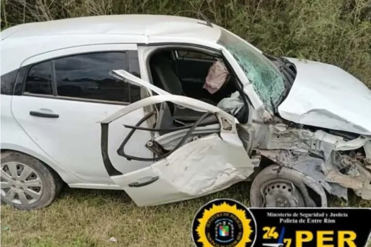 Strobel: un conductor chocó contra un poste de alta tensión - imagen de origen