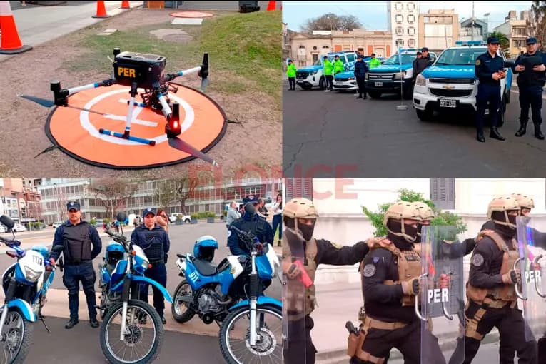 Entre Ríos reforzó el equipamiento policial con vehículos, fusiles y armas no letales - imagen de origen