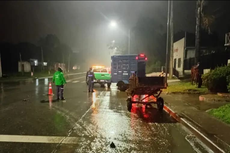 Paraná: una motociclista chocó contra un carro y, al caer, fue atropellada por un camión - imagen de origen