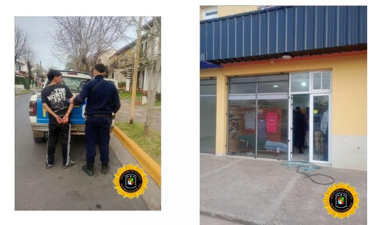 Menor de edad fue descubierto cuando intentaba robar en un local comercial de Federación - imagen de origen