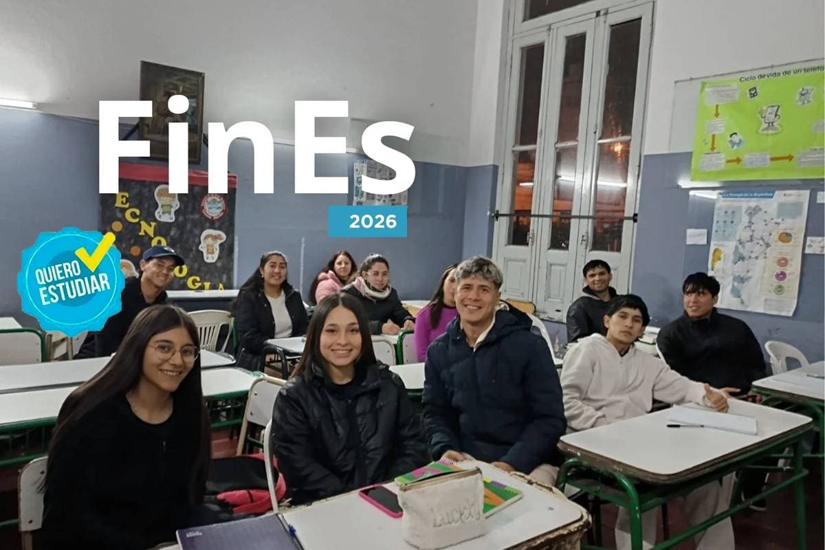 Abrieron la preinscripción al Plan Fines 2026 orientado a jóvenes y adultos que buscan completar sus estudios - imagen de origen