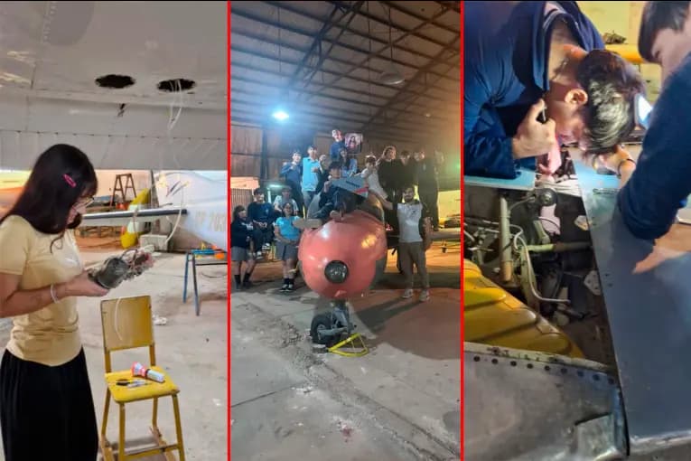 De las aulas al cielo: estudiantes construyen un avión y necesitan colaboración - imagen de origen