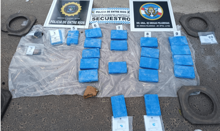 Incautaron más de 20 kilos de cocaína en el Puesto Caminero Paso Telégrafo: hay cinco detenidos - imagen de origen
