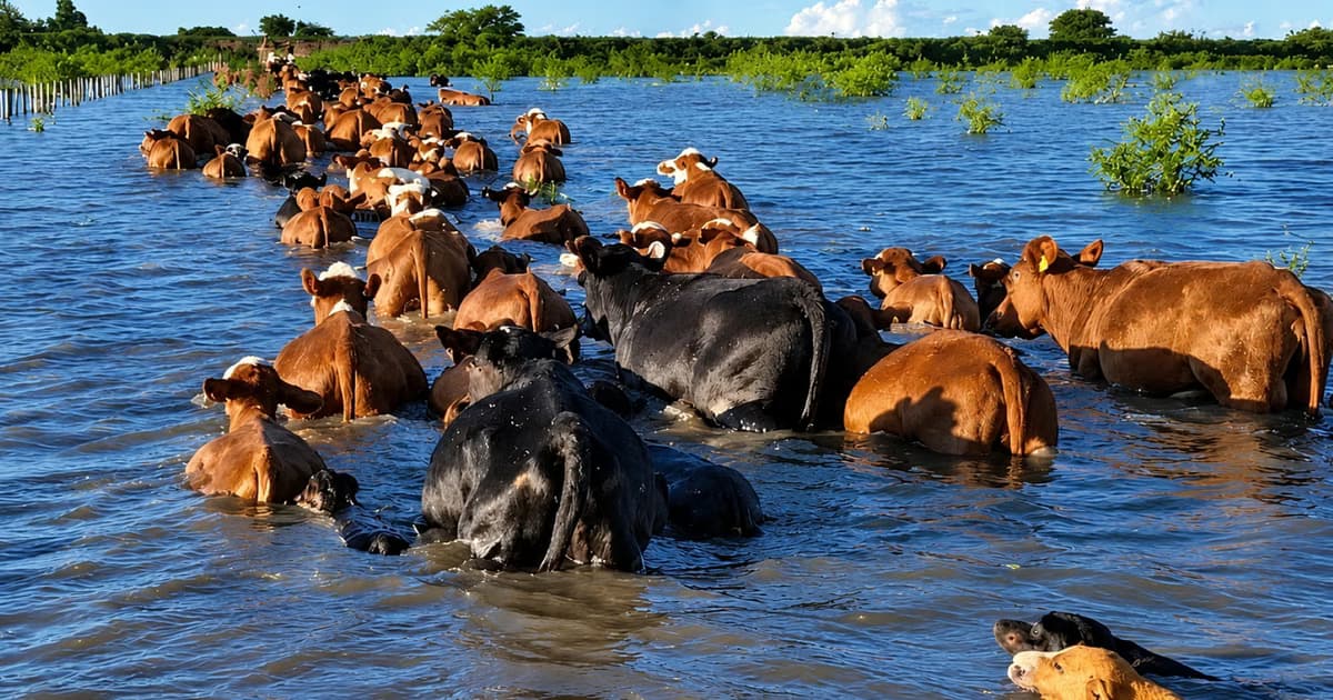 El agro, en emergencia ante la subida del cauce del Paraná.