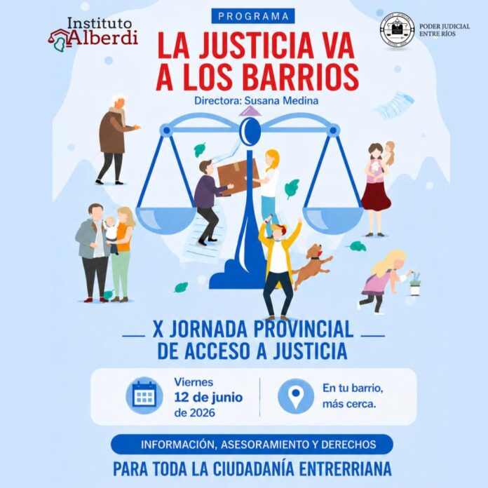 La Justicia va a los barrios y atenderá en 29 localidades entrerrianas - imagen de origen