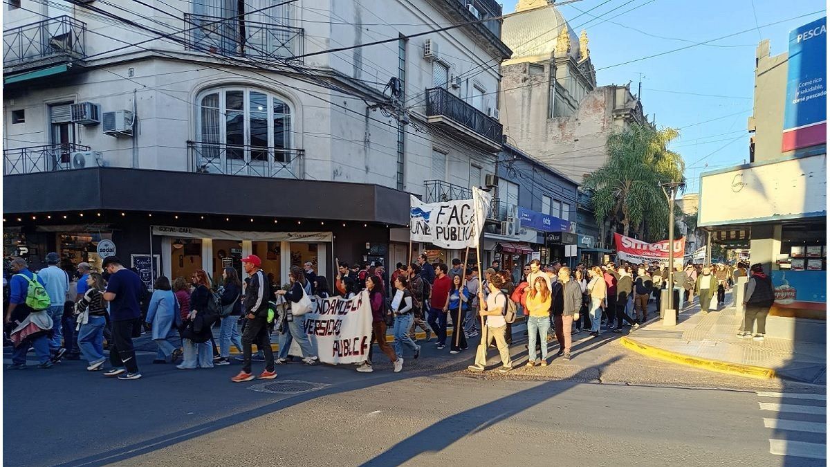 Paraná: masiva marcha en defensa de la Universidad Pública - imagen de origen