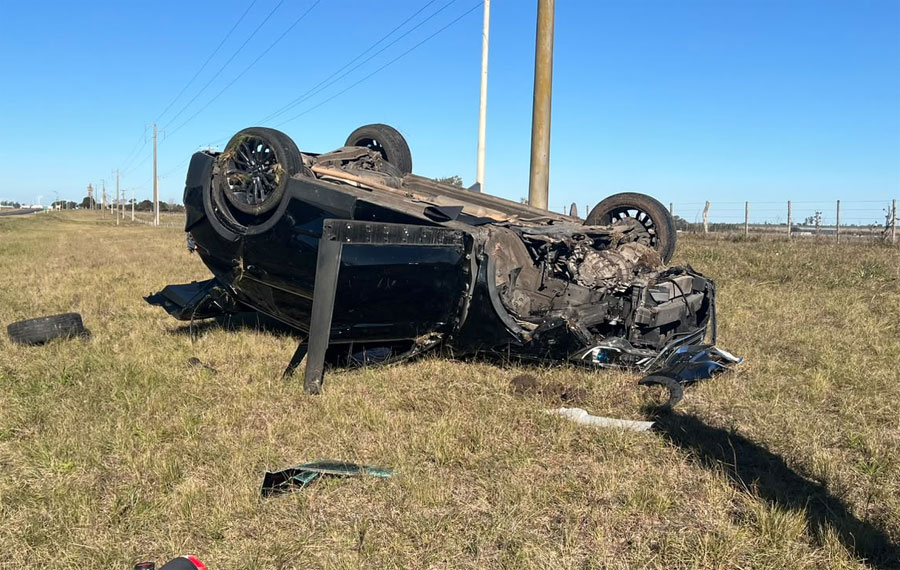 Urdinarrain: un joven sufrió lesiones leves tras un vuelco en Ruta Provincial Nº 20 - imagen de origen