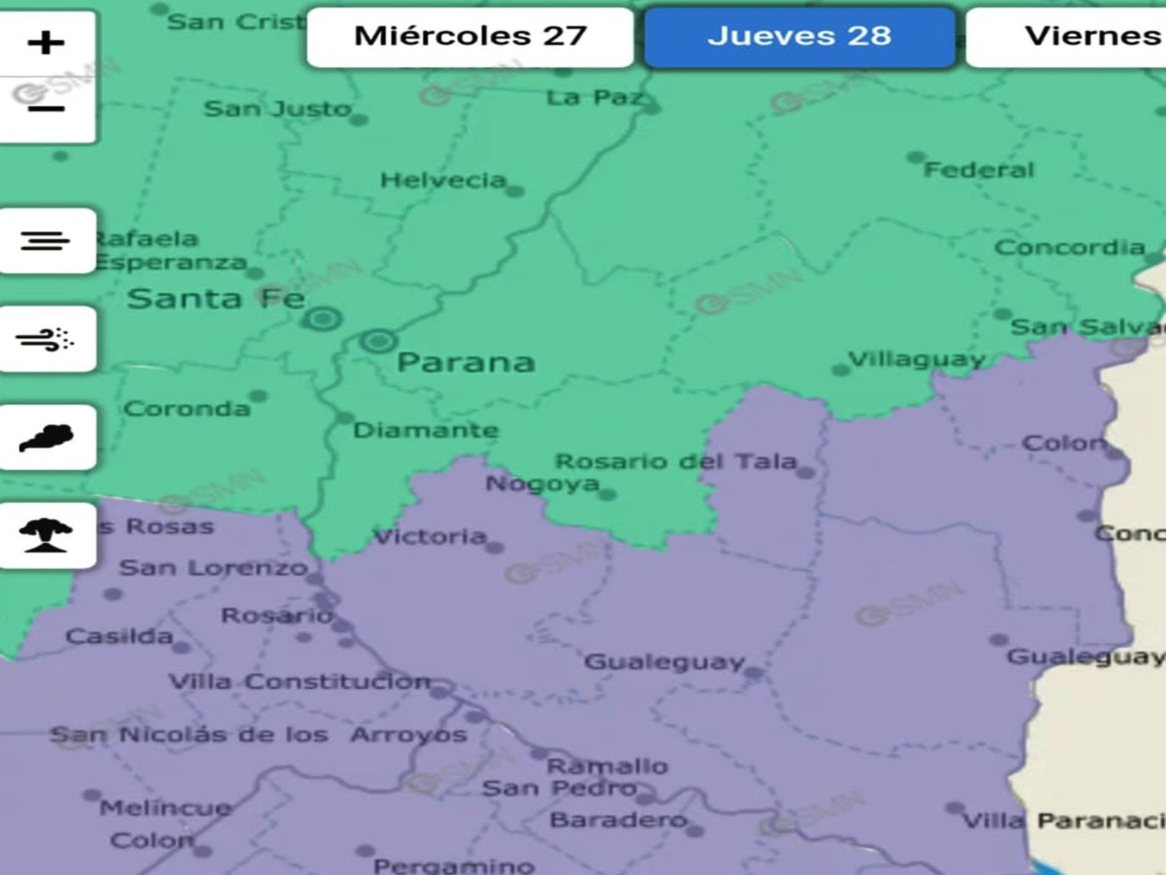 Advierten sobre la presencia de bancos de niebla en el sudeste de la provincia - imagen de origen