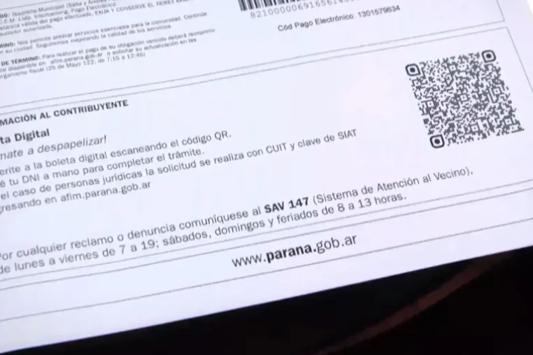 Boleta digital: el Municipio insta a sumarse - imagen de origen