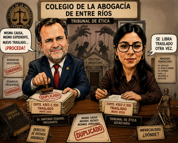 Denuncian al presidente del Colegio de la Abogacía, SANTIAGO ESQUIVEL por impulsar dos veces la misma causa disciplinaria contra un matriculado - imagen de origen