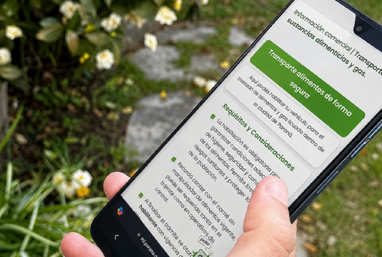 Mi Paraná suma un nuevo servicio digital para habilitar vehículos de transporte de alimentos y gas licuado - imagen de origen
