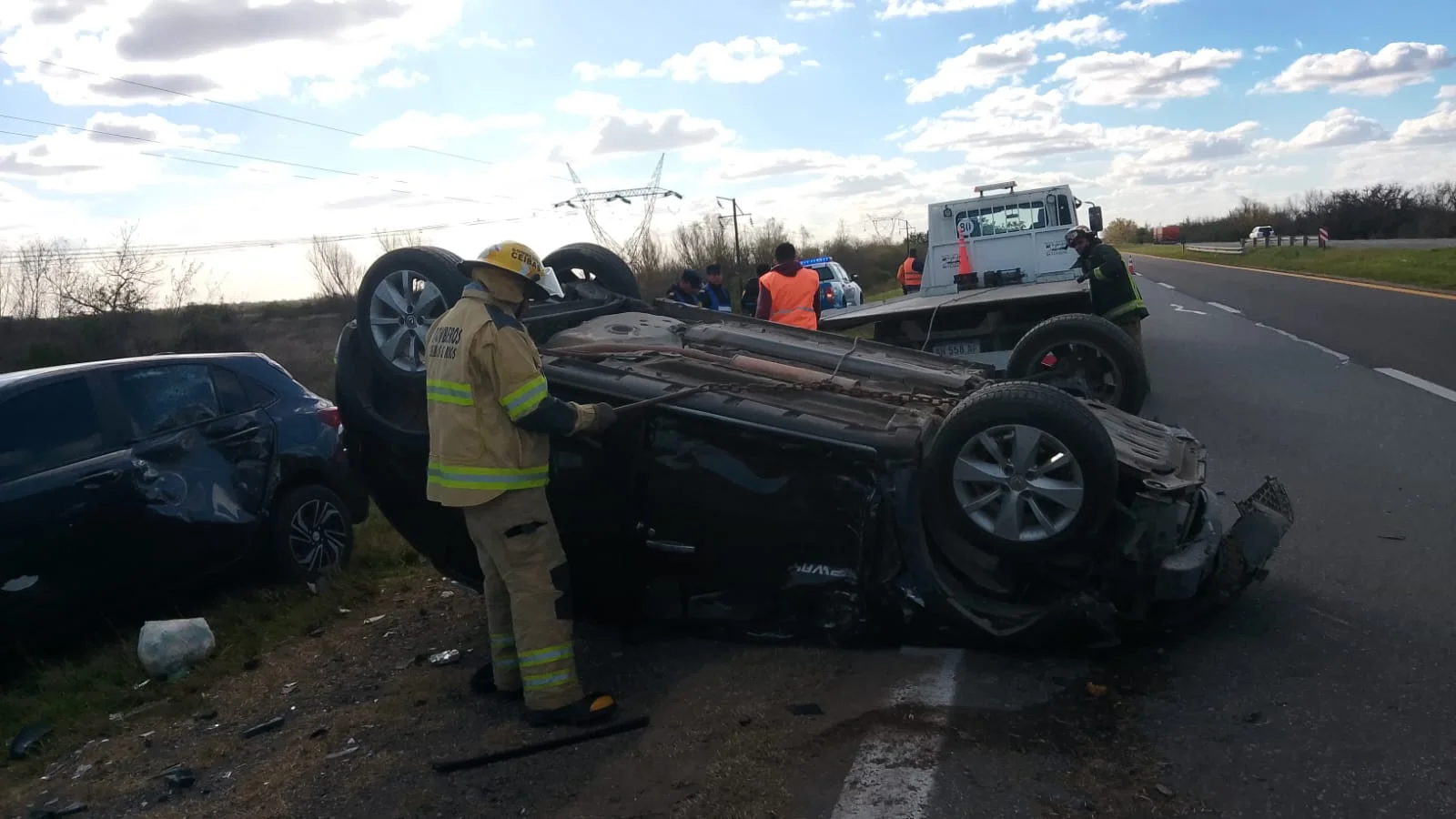 Cuatro vecinos de Gualeguaychú estuvieron involucrados en un violento choque en la Autovía 12 - imagen de origen