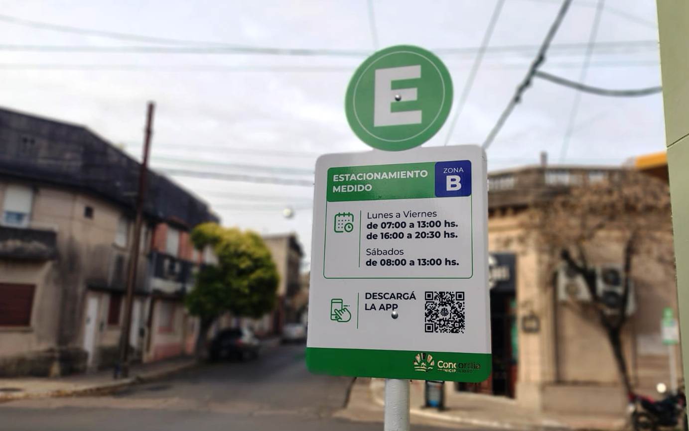 Recuerdan que este lunes comienza a regir el nuevo sistema de Estacionamiento Medido en Concordia - 7PAGINAS - imagen de origen