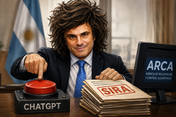 MÁS EVIDENCIAS DEL PACTO MICHEL-MILEI: AHORA ARCA LE ECHA LA CULPA AL CHATGPT POR LAS SIRA - imagen de origen