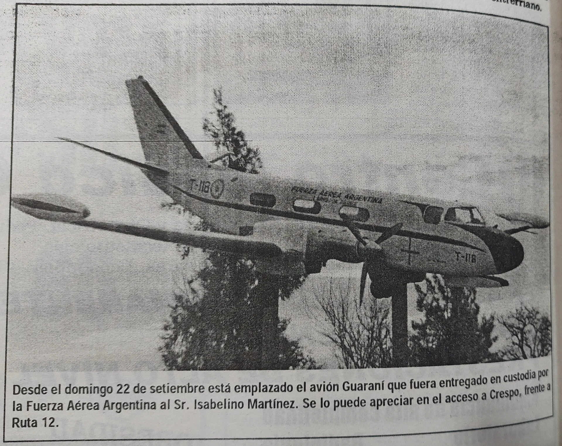 El futuro del avión Guaraní en debate: entre el valor histórico y el riesgo del olvido - imagen de origen
