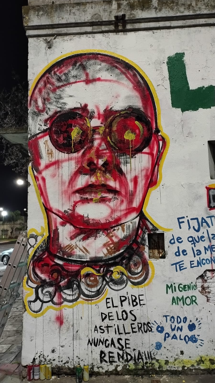 Tras el fallecimiento del Indio Solari, realizaron una “misa ricotera” y pintaron un mural en Gualeguaychú - imagen de origen
