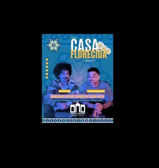 Hoy arranca el ciclo "Casa Florecida", una nueva propuesta cultural que late en el centro de Paraná - imagen de origen
