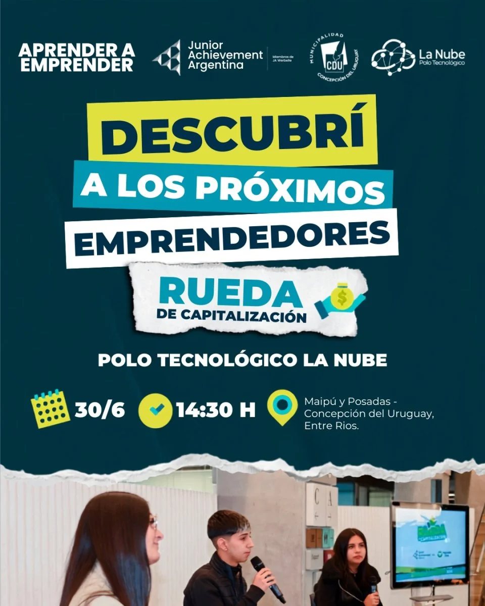 Concepción del Uruguay será sede de la primera Rueda de Capitalización presencial de Junior Achievement en Entre Ríos - imagen de origen