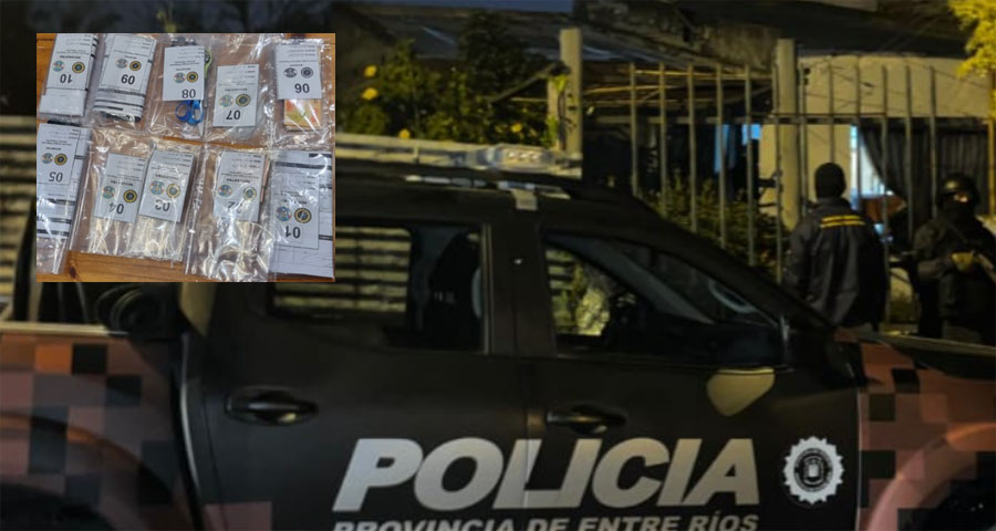 Allanaron dos viviendas, secuestraron dosis de droga y atraparon a tres prófugos de la Justicia - imagen de origen