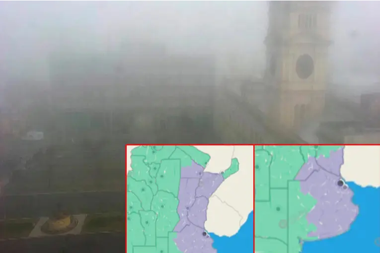 Entre Ríos y otras cuatro provincias continúan bajo alerta violeta por niebla - imagen de origen