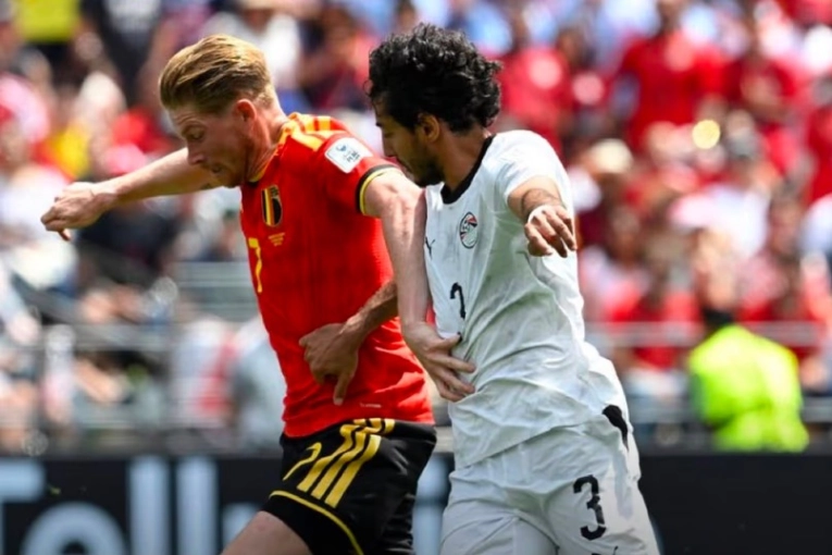 Bélgica reaccionó a tiempo y rescató un empate ante Egipto - imagen de origen