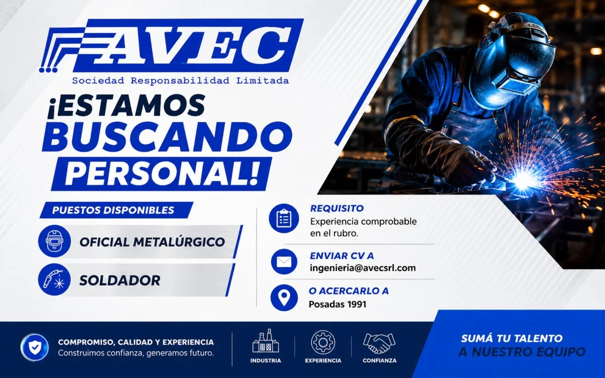 AVEC S.R.L. abrió una búsqueda laboral para incorporar personal especializado - imagen de origen