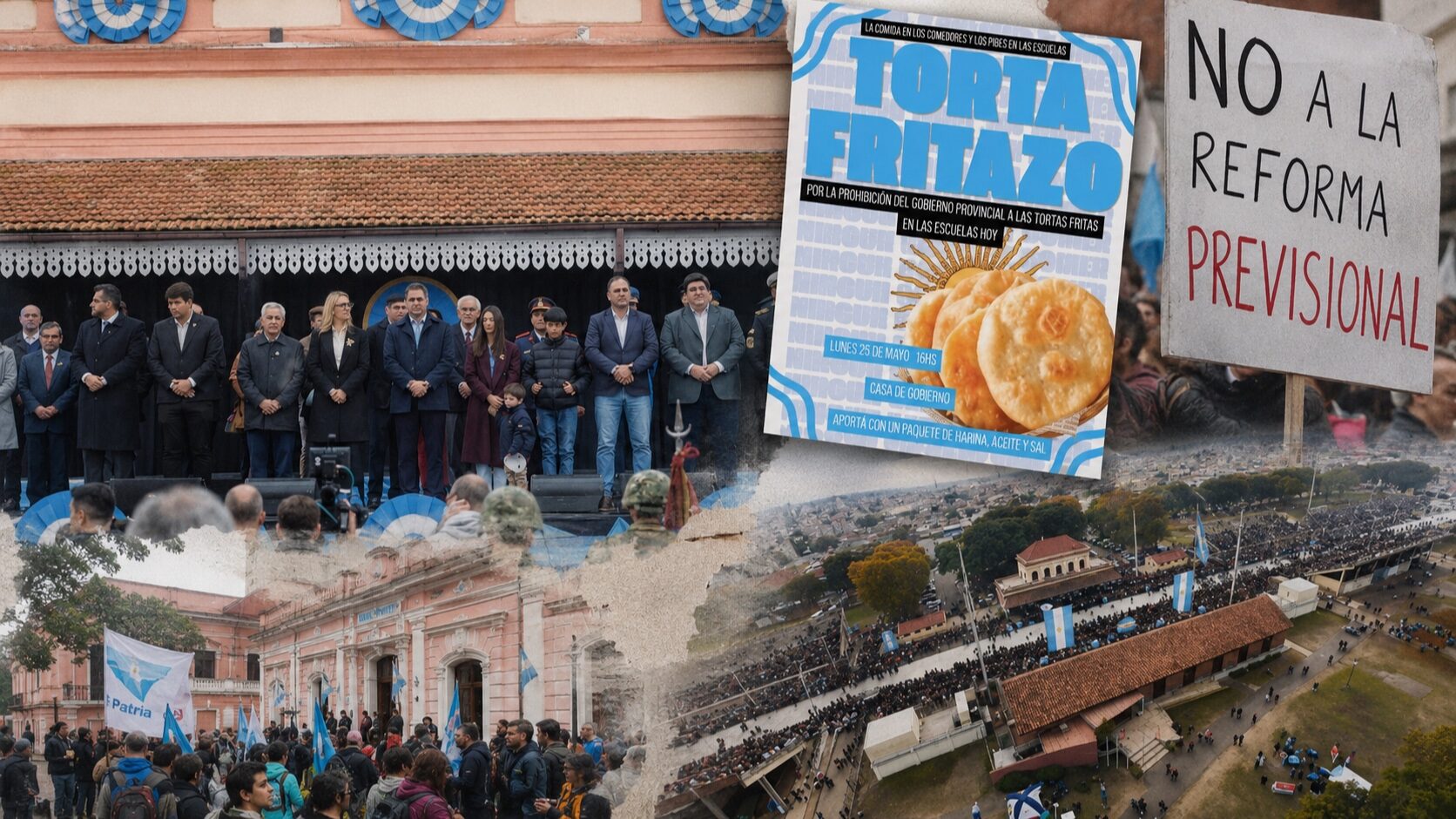 El 25 de Mayo que mezcló frituras jubilaciones y cruces gremiales - Informe Digital - imagen de origen
