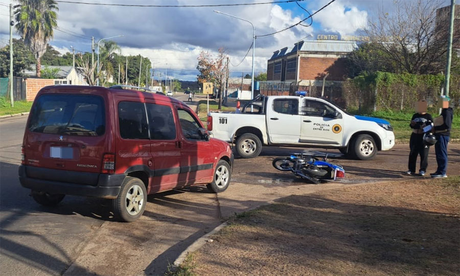 Choques y lesionados en Concordia - imagen de origen