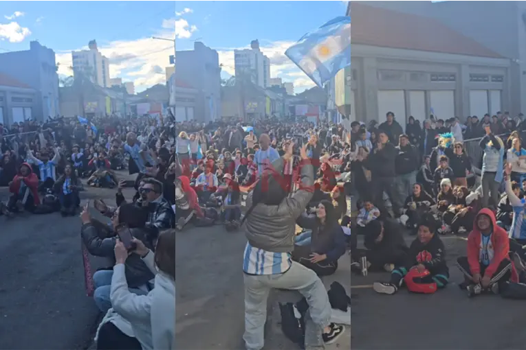 Locura en la Fan Zone de Paraná: así se gritó el primer gol de Messi ante Austria - imagen de origen