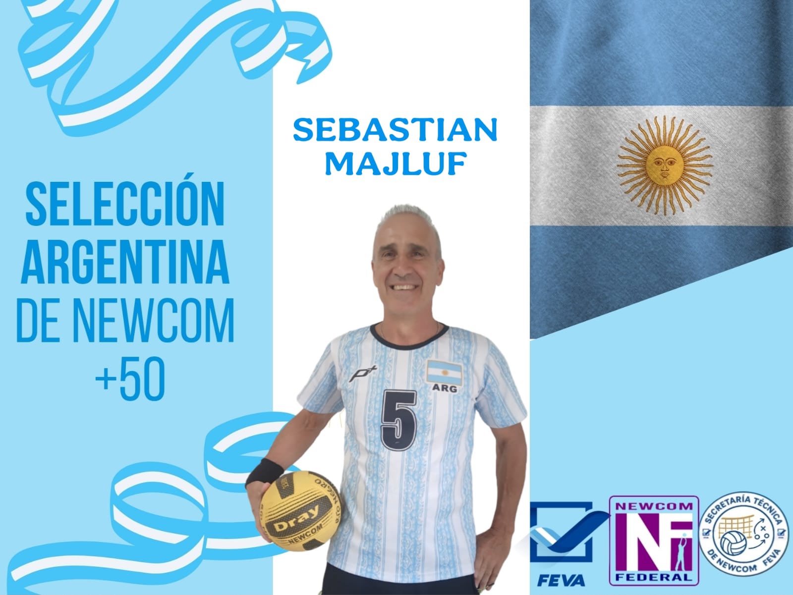 Majluf de Federación integra la Selección Argentina que disputará el Sudamericano de Newcom en Uruguay - 7PAGINAS - imagen de origen