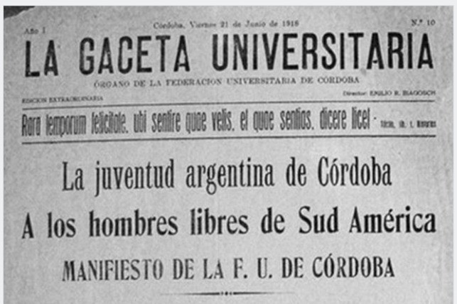 La Reforma Universitaria que cambió a la Argentina - imagen de origen