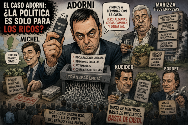 EL CASO ADORNI Y LA POLÍTICA DE LOS PRIVILEGIOS: CUANDO LOS NEGOCIOS TERMINAN REEMPLAZANDO A LA REPRESENTACIÓN - imagen de origen