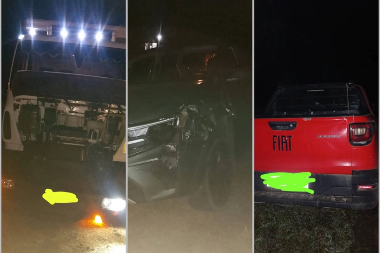 Triple choque en la ruta: tres vehículos colisionaron por un animal suelto - imagen de origen