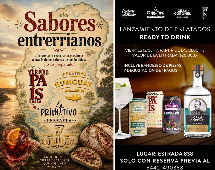 Identidad en lata: Séptimo Destilados lanza una línea de bebidas "Ready to Drink" con sello 100% entrerriano - imagen de origen
