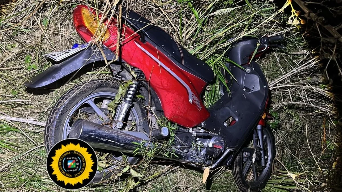Recuperaron una moto escondida entre pastizales en la zona norte de Concepción del Uruguay - imagen de origen