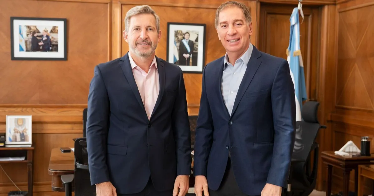 Rogelio Frigerio se reunió con Diego Santilli en la Casa Rosada: rutas y elecciones en la agenda - imagen de origen