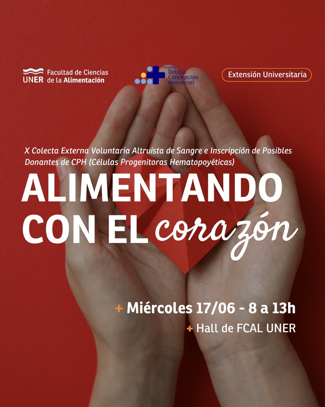 Lanzan una nueva edición de “Alimentando con el Corazón”, la campaña de donación de sangre y médula ósea en Concordia - 7PAGINAS - imagen de origen