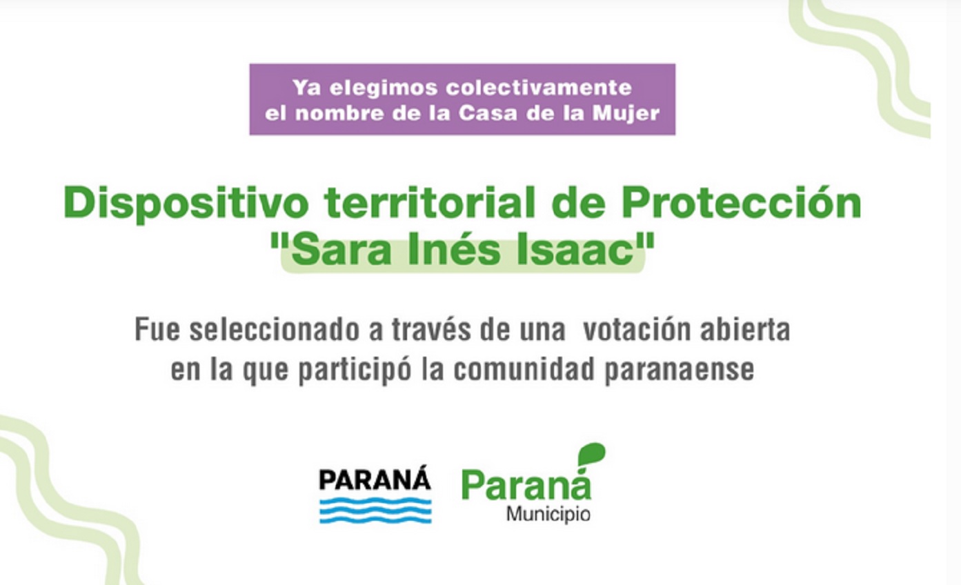 El nuevo Dispositivo Territorial de Protección llevará el nombre de Sara Inés Isaac - imagen de origen