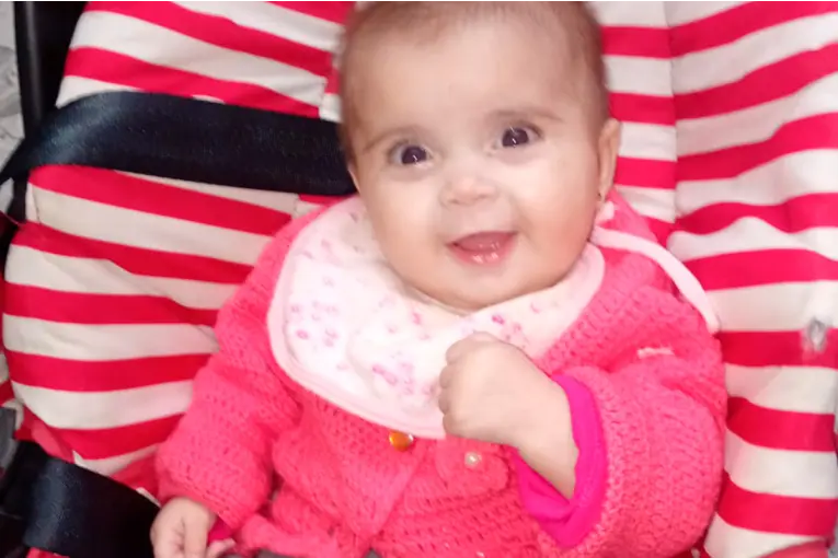 Emma cumplió cinco meses y continúa luchando contra una grave enfermedad cardíaca - imagen de origen