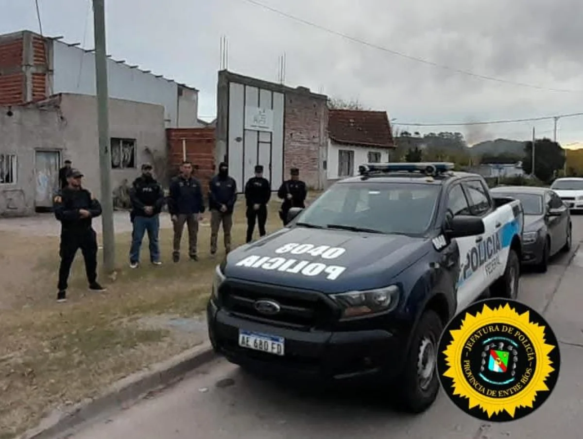 Megaoperativo con allanamientos simultáneos en Concepción del Uruguay - imagen de origen