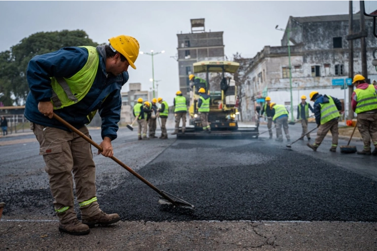 Asfaltaron 1.600 m² en la esquina del Parque de la Estación - imagen de origen
