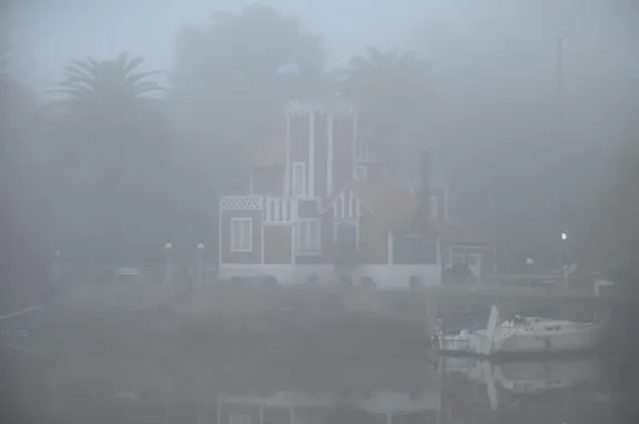 La niebla volvió a cubrir Gualeguaychú en una fría mañana de domingo - imagen de origen