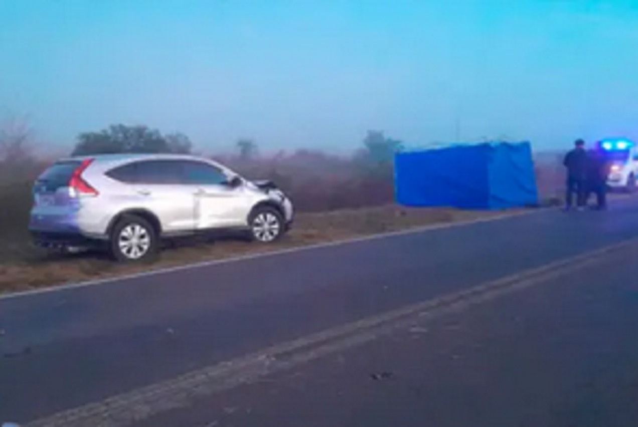Ruta 32: Pidió auxilio en la ruta, y por la niebla, conductor de camioneta no lo vio y le provocó la muerte - imagen de origen