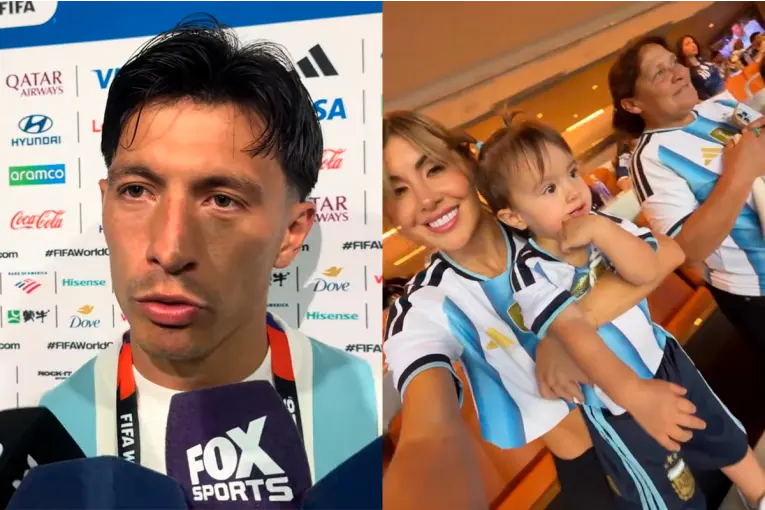 La emoción del reencuentro de Lisandro Martínez con su madre tras el triunfo argentino - imagen de origen