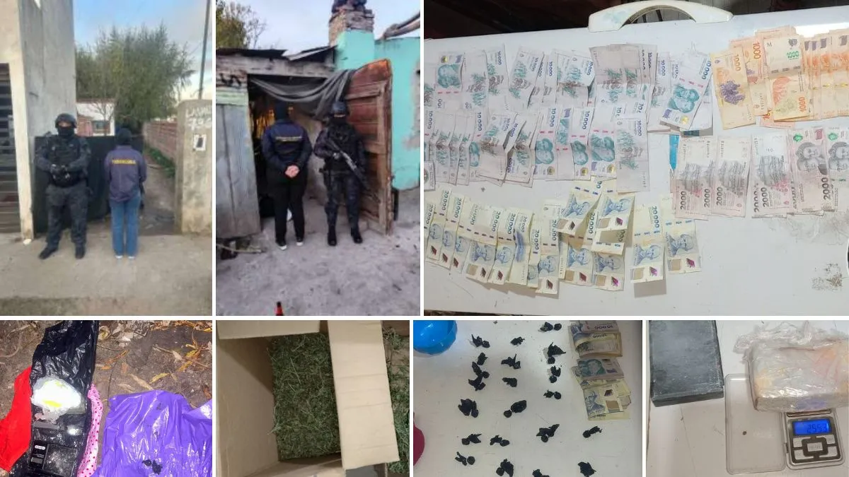 Nogoyá: detenidos y secuentro de drogas en tres allanamientos - imagen de origen