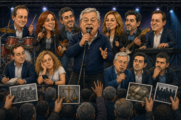 PERONISMO FEDERAL: CONCIERTO DE LA BANDA DE LOS CONTRATOS TRUCHOS EN CONCEPCIÓN DEL URUGUAY - imagen de origen