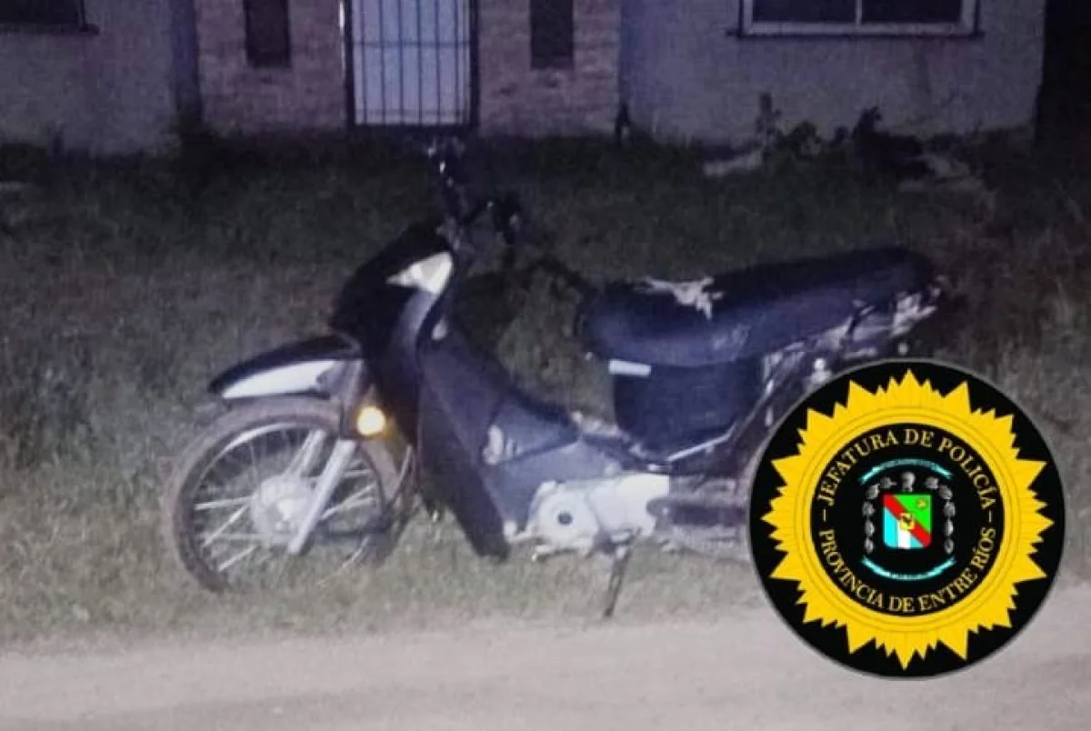 Concepción del uruguay: encuentran una moto robada tras el aviso de un recolector de residuos - imagen de origen